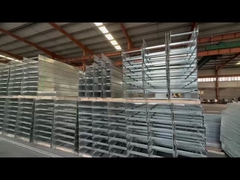 Настраиваемая серебряная стальная лестница типа кабельной поддоны стенки, установленная для управления огнестойкими кабелями