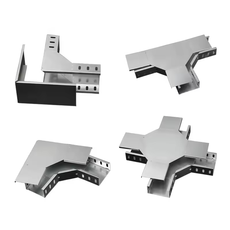 Оцинкованный кабельный лоток, сертифицированный по ISO9001, с сплошным и перфорированным дном и высокой несущей способностью для надежной прокладки кабелей